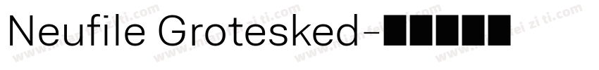 Neufile Grotesked字体转换